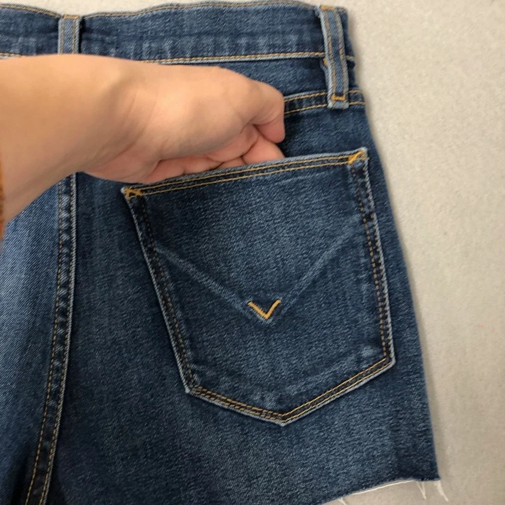 Hudson Gemma Shorts‎ Womens 26 2 Blue Denim Cut Off Distressed Festival Summer